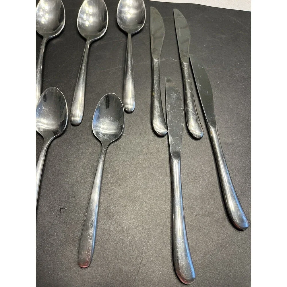 20pc Stainless Flatware Set 5pc Serving Set for 4